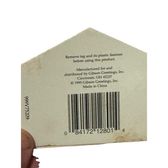 VINTAGE 1994 GIBSON GREETINGS SPOT WHITE & BLACK PUPPY DOG STUFFED ANIMAL PLUSH - Picture 5 of 11